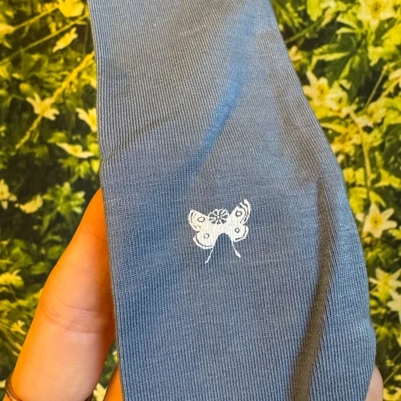 🦋 Purusha People Blue Tansy Butterfly Wrap Skirt – Size Small - Picture 11 of 16